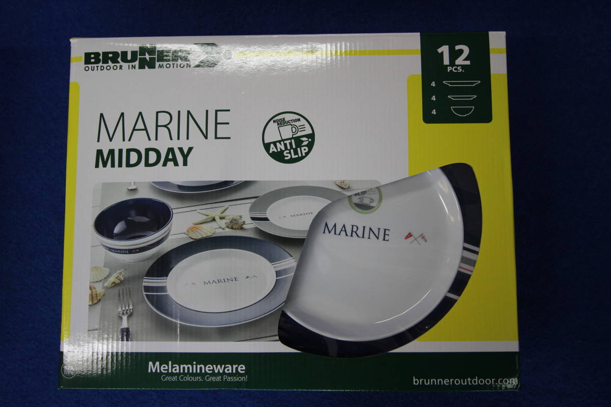 Brunner Astiasto Marine, liukueste, 12osainen Procaravan.fi