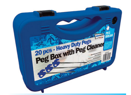 OUTLET: HEAVY DUTY PEG BOX SET- 20 Pce - telttakepit