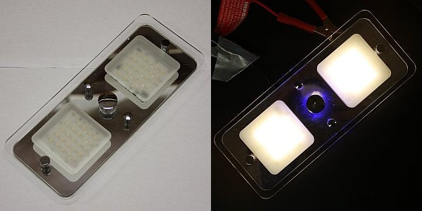 Valaisin led 12V 2x24V, kosketusnäppäin