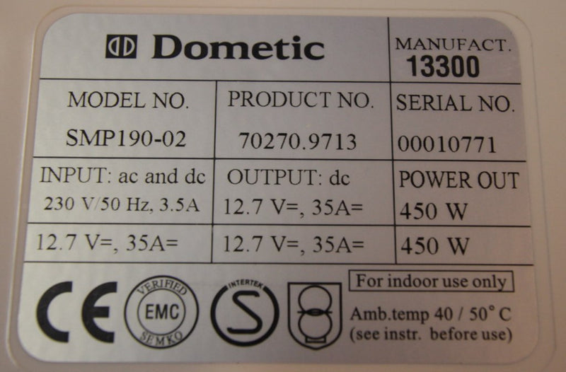 Muuntaja Dometic 450VA 230V->12V