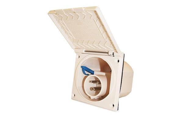 Sisäänottorasia 230V, beige, CEE - ProCaravan